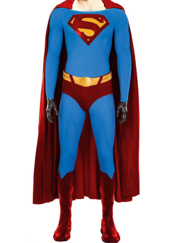 Classic Superman Catsuit Superhero Costume